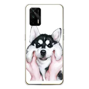 Чохли з собаками для Realme GT 5G (VPrint) (Радісний Хаскі)