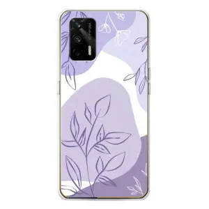Чохол з принтом «Фіолетове листя абстракція» для Realme GT 5G