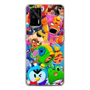 Чехлы Brawl Stars для Realme GT 5G (AlphaPrint) (Герої Бравл Старс)