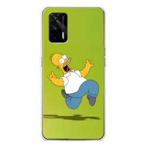 Чjхол з Сімпсонами для Realme GT 5G (VPrint) (Гомер Сімпсон)