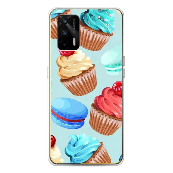 Чехол с принтом «Кексики» для Realme GT 5G Чехол с принтом «Кексики» для Realme GT 5G