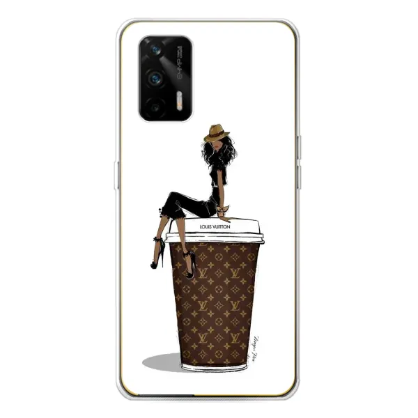Чохол з принтом «кава LOUIS VUITTON» для Realme GT 5G Чохол з принтом «кава LOUIS VUITTON» для Realme GT 5G