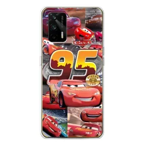Силіконовий чохол Маквін для Realme GT 5G (Колаж Блискавка Маквін)