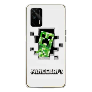 Чохол Майнкрафт на Realme GT 5G (AlphaPrint) Minecraft (кріпер Майнкрафт)