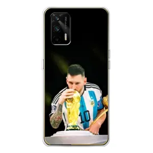 Чохли для Realme GT 5G (Leo чемпіон) (AlphaPrint) (Кубок Мессі)