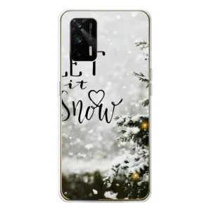 Новорічні, Святкові Чохли для Realme GT 5G - 2024 год (Let it snow)