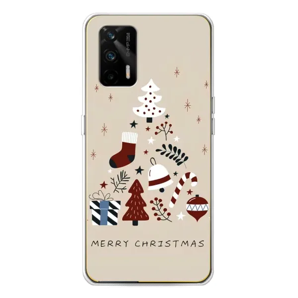 Чехол с принтом «Merry Christmas» для Realme GT 5G Чехол с принтом «Merry Christmas» для Realme GT 5G