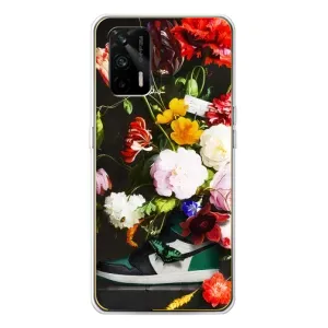 Бренднові Чохли для Realme GT 5G - (PREMIUMPrint) (Nike цветы)