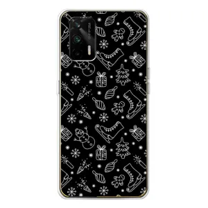 Новорічні, Святкові Чохли для Realme GT 5G - 2024 год (Новорічний фон)