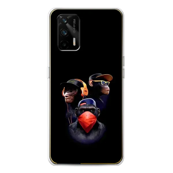 Чохол з принтом «Три мавпи» для Realme GT 5G