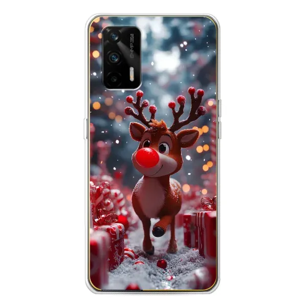 Чохол з принтом «Олень серед подарунків» для Realme GT 5G