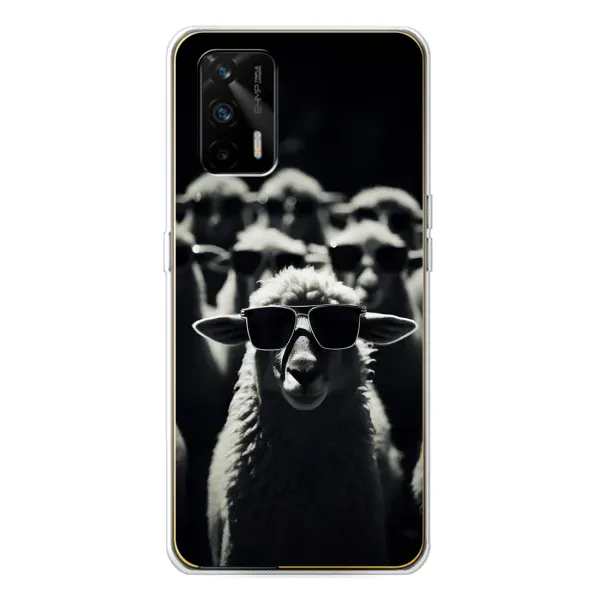 Чехол с принтом «Овечка в очках» для Realme GT 5G