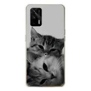 Чохол з малюнком кіт на Realme GT 5G (Пара котів)