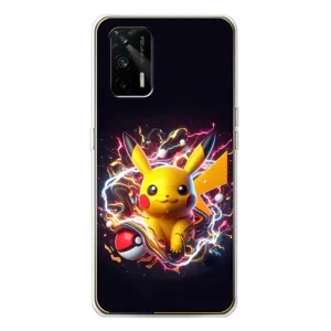 Чохол з Пікачу на Realme GT 5G (Пікачу з м'ячем)