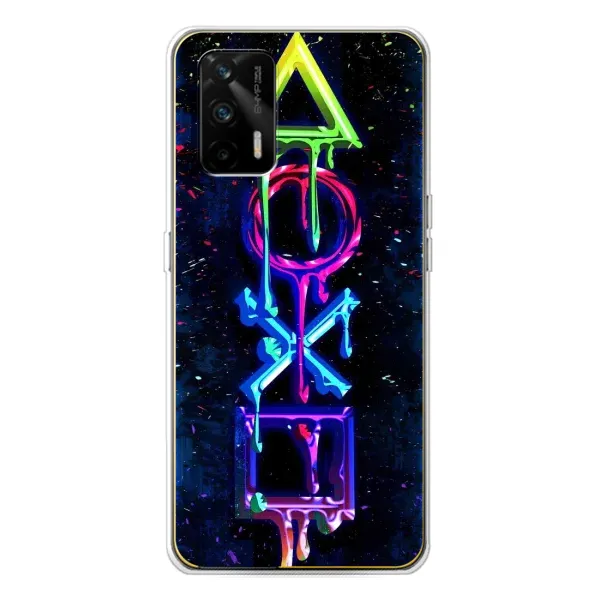 Чехол с принтом «Pleystation лого» для Realme GT 5G Чехол с принтом «Pleystation лого» для Realme GT 5G