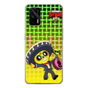 Чехлы Brawl Stars для Realme GT 5G (AlphaPrint) (Поко в самбреро)