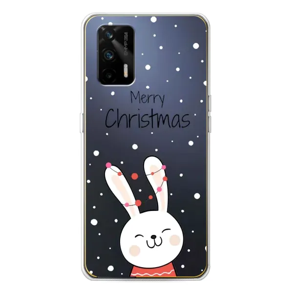 Чехол с принтом «Рождественский заяц» для Realme GT 5G