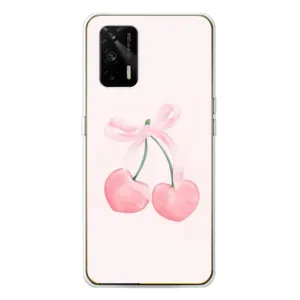 Чохол з розовим принтом для Realme GT 5G (Рожеві вишні)