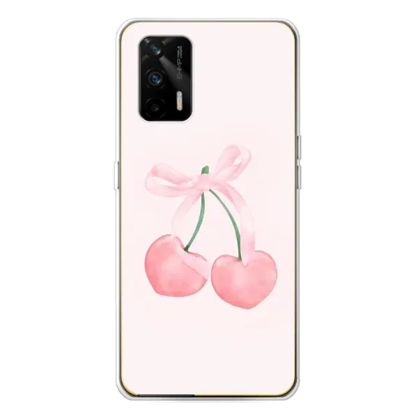 Чехол с принтом «Розовые вишни» для Realme GT 5G