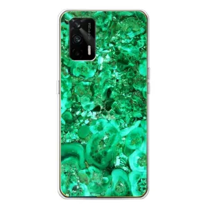 Мраморний чехол на Realme GT 5G (VPrint) (Салатовий Мрамор)