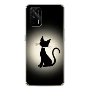 Чохол з принтом для Realme GT 5G (AlphaPrint) Модні коти (Силует котика)