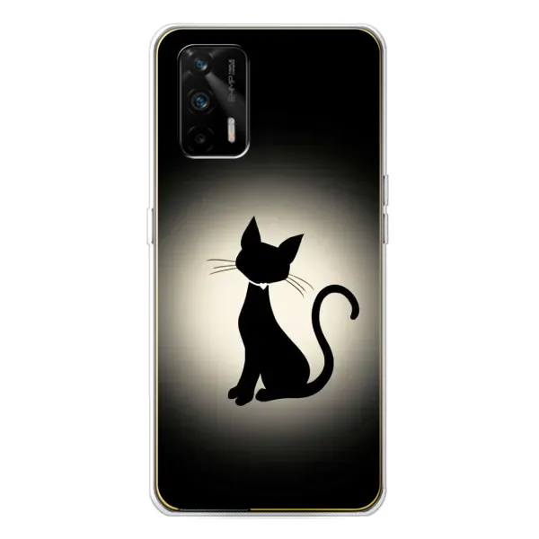 Чохол з принтом «Силует котика» для Realme GT 5G Чохол з принтом «Силует котика» для Realme GT 5G