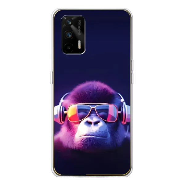 Чохол з принтом «Стильна мавпа» для Realme GT 5G