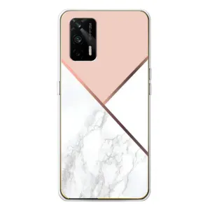 Мраморний чехол на Realme GT 5G (VPrint) (Тройний мрамор)