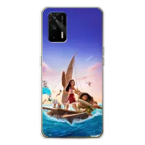 Чехол с мультфильмом Моана Realme GT 5G (Команда Ваяна Мауи)