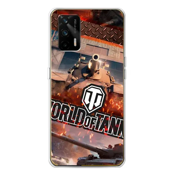 Чехол с принтом «World of Tanks» для Realme GT 5G Чехол с принтом «World of Tanks» для Realme GT 5G