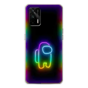 Чохли Амонг Ас для Realme GT 5G (AlphaPrint) (Яскравий скін)