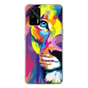 Чохол з картинкою ЛЕВ для Realme GT 5G (VPrint) (Яскравий Лев)