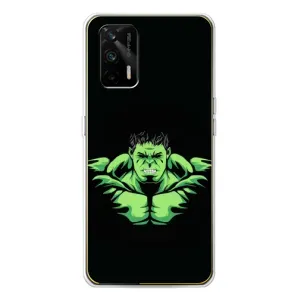 Чохли з героями Марвел Realme GT 5G (VPrint) (Зелений Халк)