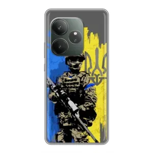 Чехлы с картинкой ЗСУ для Realme GT 6 (AlphaPrint) (АРТ солдат)