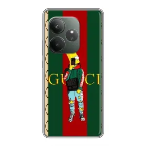 Брендновые Чехлы для Realme GT 6 - (PREMIUMPrint) (Барт ГУЧЧИ)