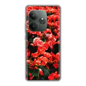 Чохли з квітами для Realme GT 6 (VPrint) (Квіти червоні)