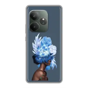 Чехлы (ART) Цветы на Realme GT 6 (VPrint) (Квіти на голові)