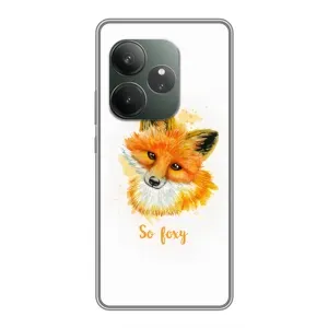 Чехлы с картинкой Лисички для Realme GT 6 (VPrint) (Девочка Лиса)