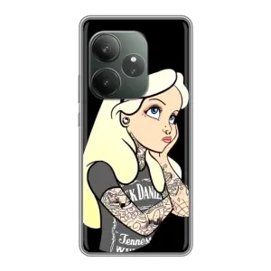 Чехол с печатью для Realme GT 6 - (Мода) (AlphaPrint) (Девочка в тату)