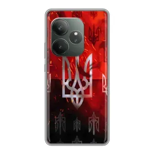 Украинские Чехлы для Realme GT 6 с картинкой УПА (AlphaPrint) (ГЕРБ УПА)
