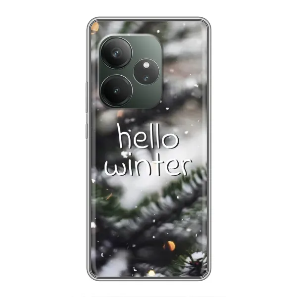 Чехол с принтом «Hello winter» для Realme GT 6