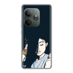 Чехол с печатью для Realme GT 6 - (Мода) (AlphaPrint) (Красивая девочка)
