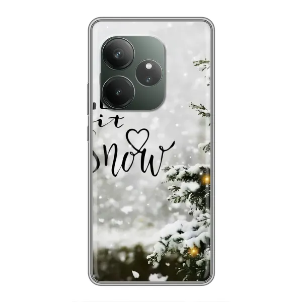 Чехол с принтом «Let it snow» для Realme GT 6