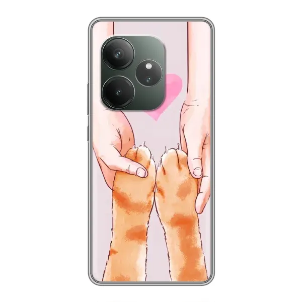 Чехол с принтом «Любовь к котикам» для Realme GT 6