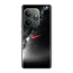 Чехол для Realme GT 6 - с принтом Найк (AlphaPrint) (Найк красный)