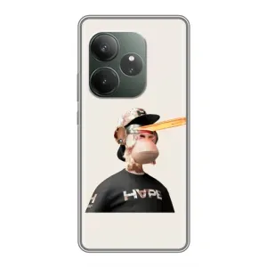 Чехлы с Обезьянами NFT для Realme GT 6 (AlphaPrint) (обезьяна NFT в очках)