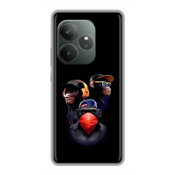 Чохол з принтом «Три мавпи» для Realme GT 6 Чохол з принтом «Три мавпи» для Realme GT 6