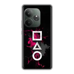 Чохол Гра в кальмара для Realme GT 6 (Символи Гра кальмара)