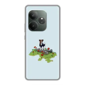 Чехлы с картинкой собаки Патрон для Realme GT 6 (AlphaPrint) (Сапер Пес)