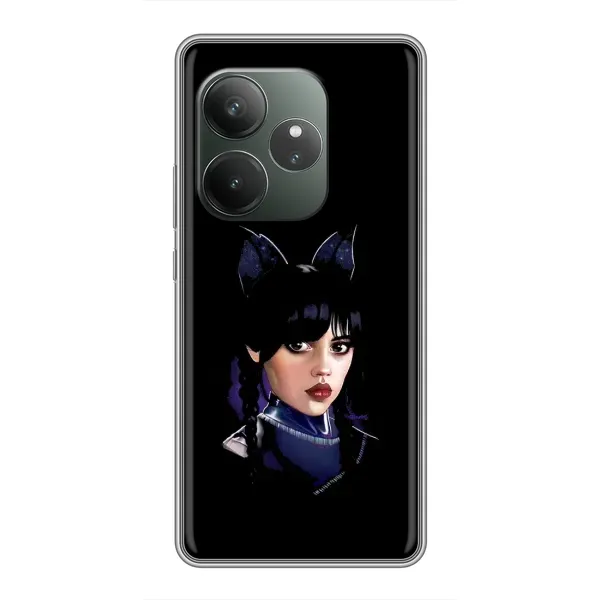 Чохол з принтом «серйозна Венздей» для Realme GT 6